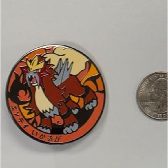 Pokémon Legendary Entei Enamel Pin Japanese Style Collector’s Piece - Picture 3 of 3